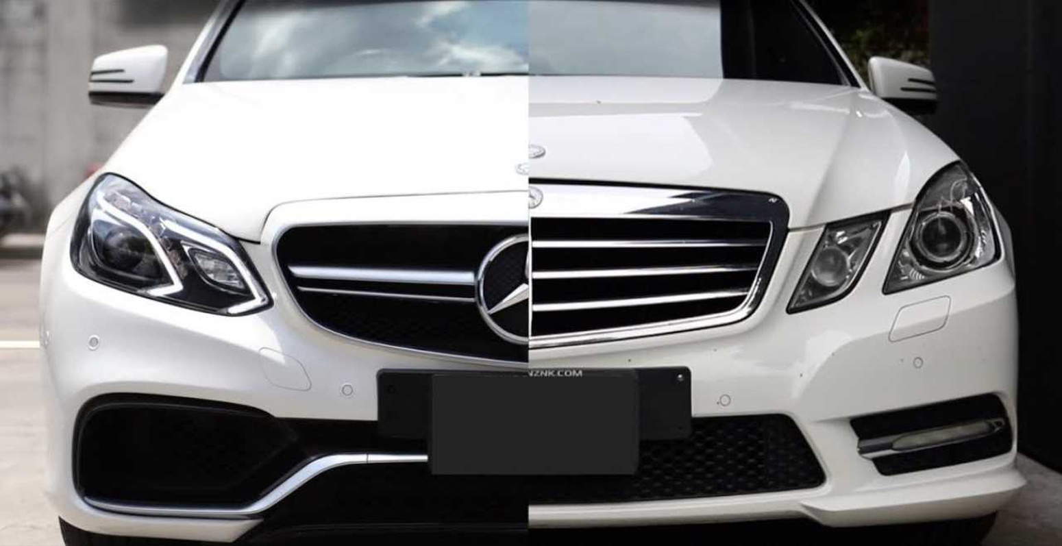 MERCEDES W212 FULL BODY KIT-MAKYAJSIZ KASAYI MAKYAJLI E63E ÇEVIRME(FAR-STOP-KAPUT VE ÇAMURLUK DAHIL)