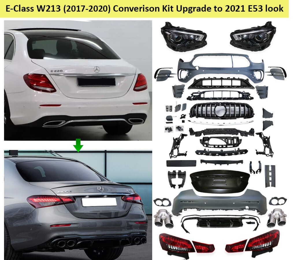 2016-2019 W213 E SERİSİ İÇİN 2020+ AMG 63S FACELIFT (FAR-STOP-BAGAJ DAHİL)