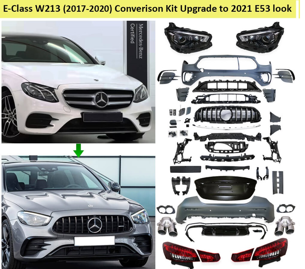 2016-2019 W213 E SERİSİ İÇİN 2020+ AMG 63S FACELIFT (FAR-STOP-BAGAJ DAHİL)