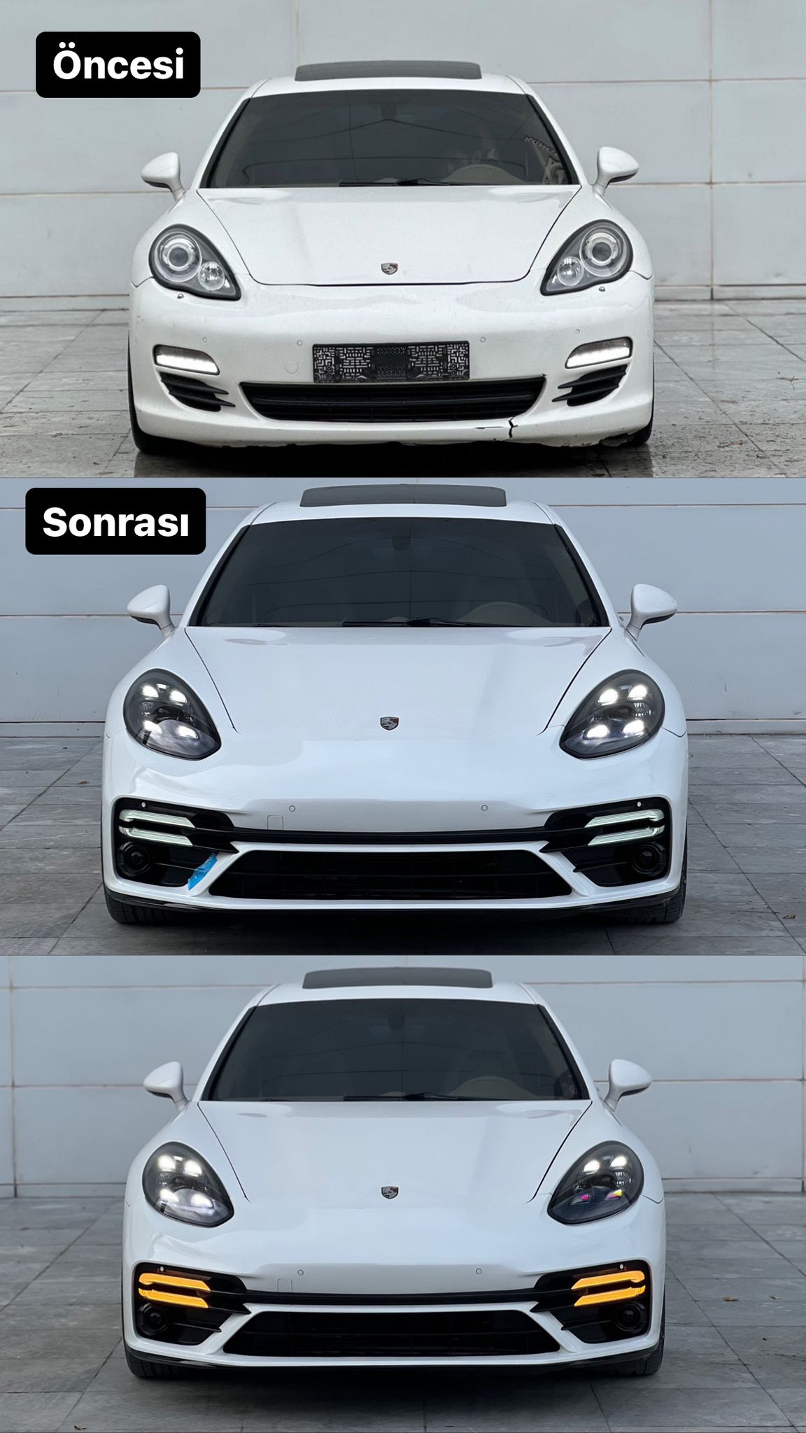 PANAMERA 2011-2015 IÇIN FULL FACELIFT 2018 TURBO S BODY KIT