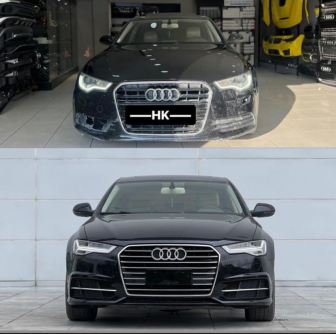 2012-2016 A6 İÇİN 2015-2018 S6 FACELIFT FULL SET ( ÖN - ARKA TAMPON - FAR - STOP -DİFÜZÖR)