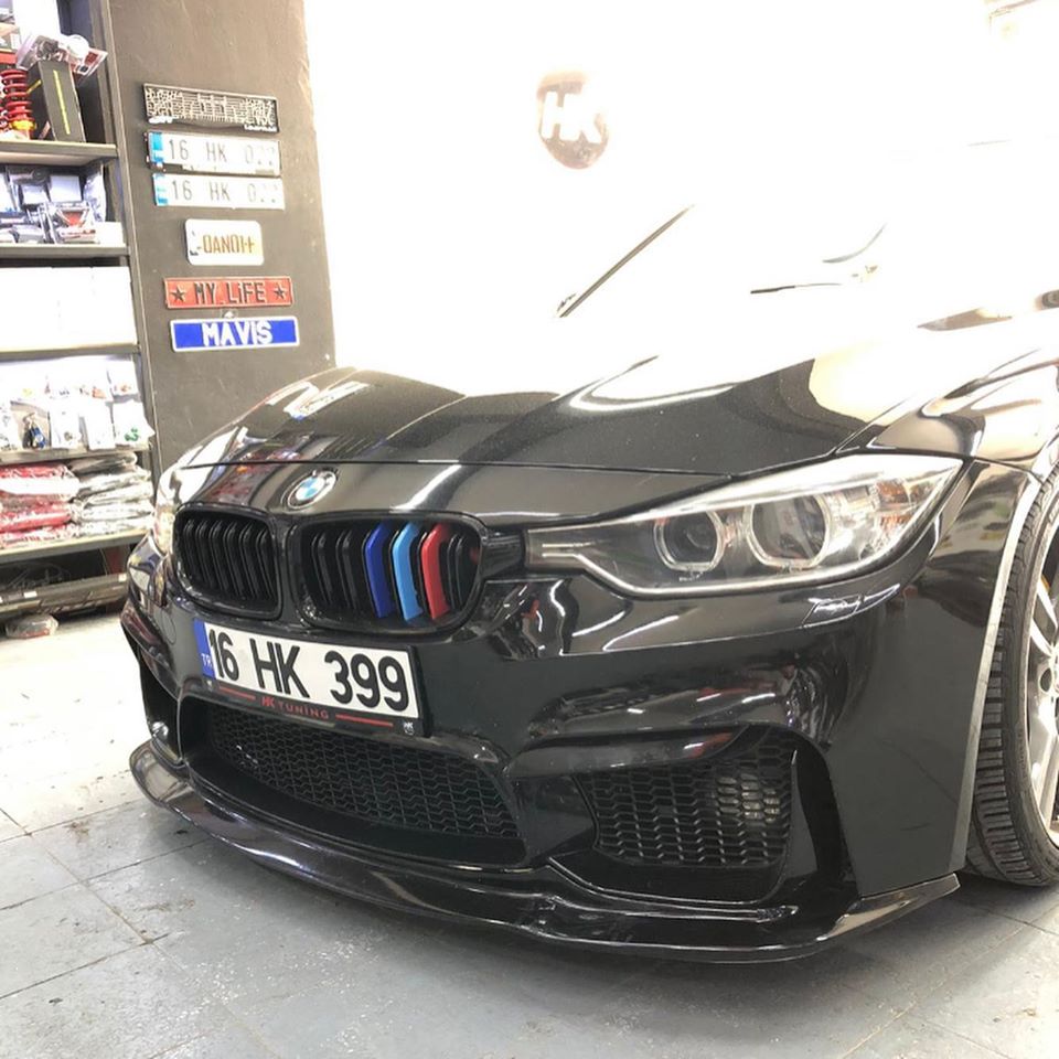 Bmw F30 M3 Ön Lip Plastik Parlak Siyah