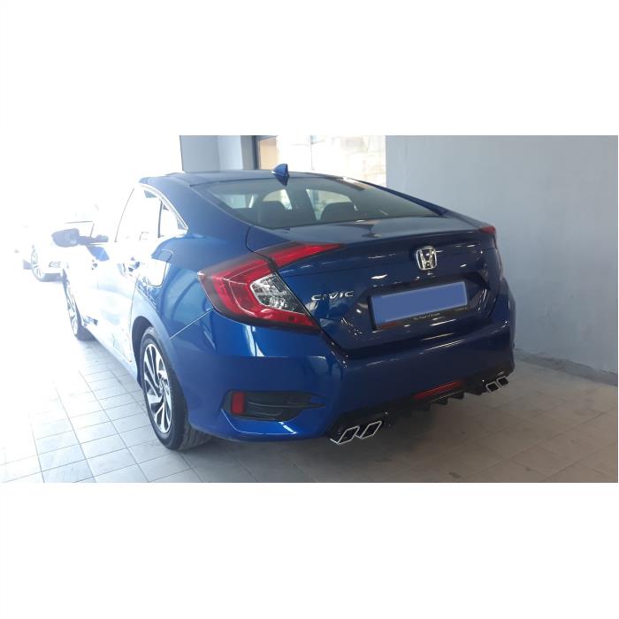 HONDA CİVİC FC5 DİFÜZÖR KARE 4 EGZOZLU (PİANO BLACK)
