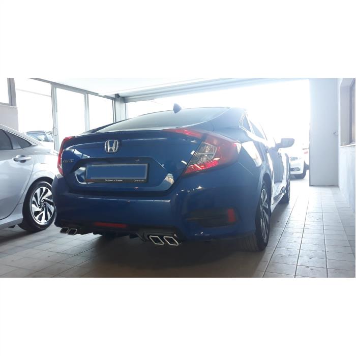 HONDA CİVİC FC5 DİFÜZÖR KARE 4 EGZOZLU (PİANO BLACK)