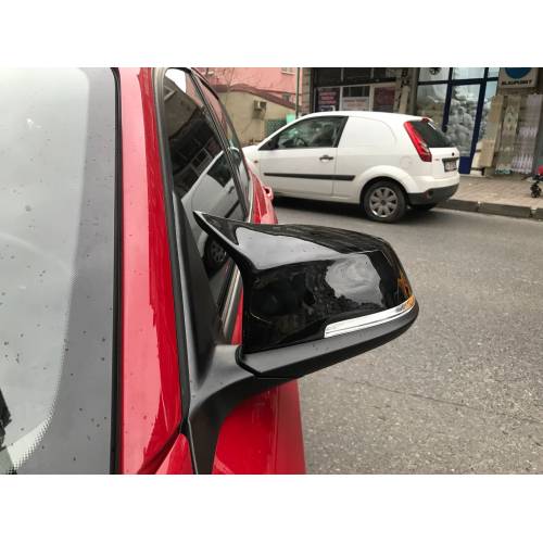 Bmw 3 Serisi F30 Yarasa Ayna Kapağı Batman Piano Black AQS-220