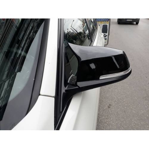 Bmw 3 Serisi F30 Yarasa Ayna Kapağı Batman Piano Black AQS-220