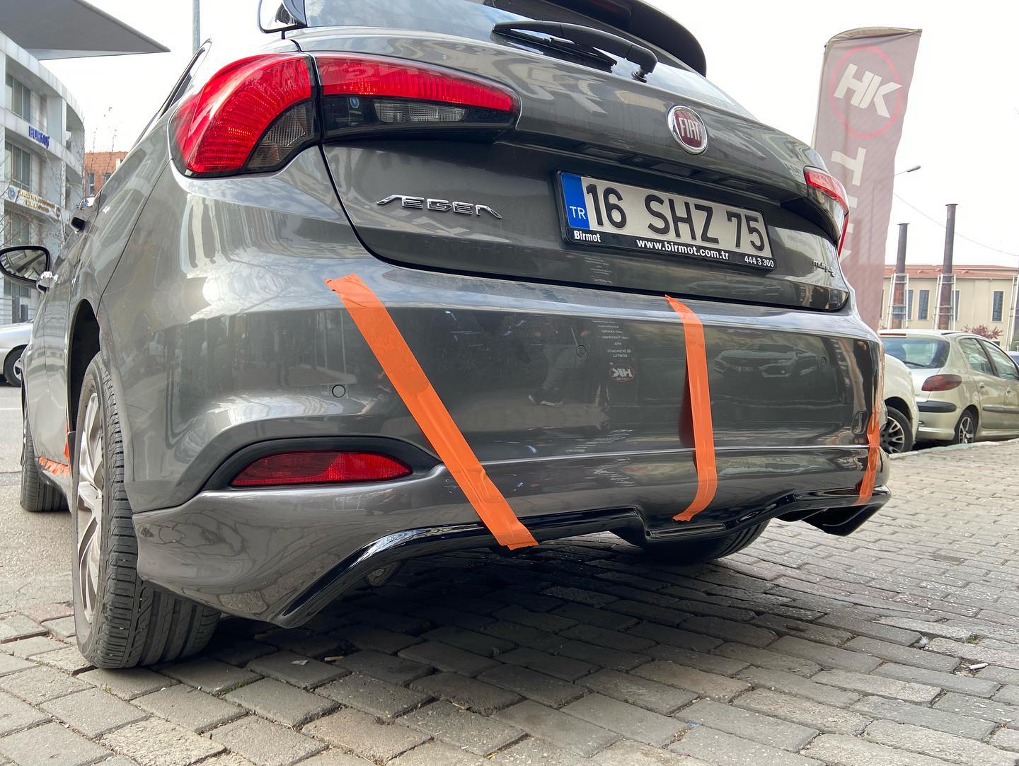 Fiat Egea Hb (2015 - 2021) Arka Tampon Eki - Difüzör (Plastik)