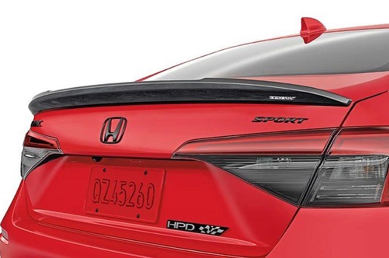 Honda Civic 2022 Aero Spoiler Piano Black
