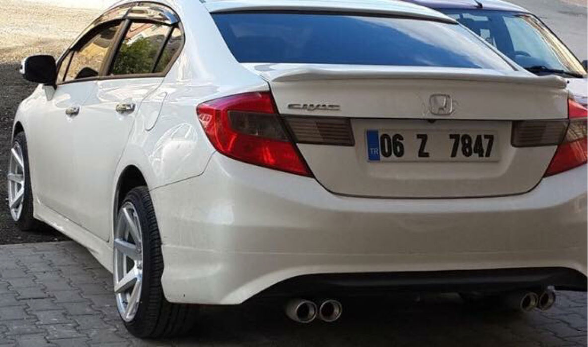 Honda FB7 Arka Tampon Eki Difüzörlü 2012-2016