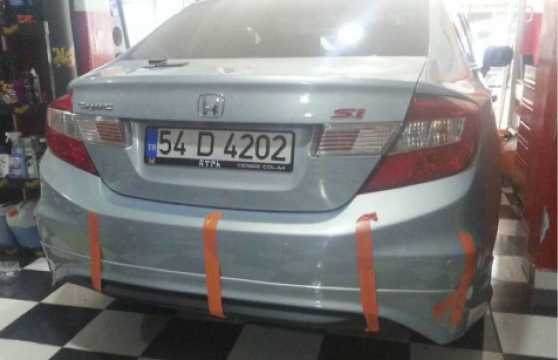 Honda FB7 Arka Tampon Eki Difüzörlü 2012-2016