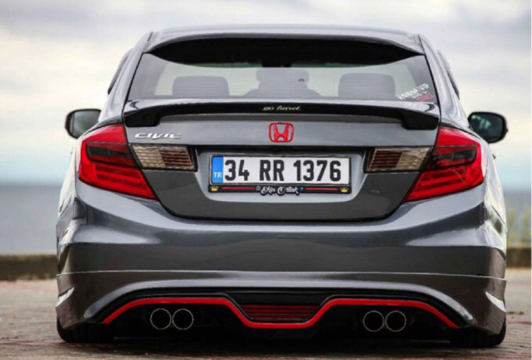 Honda Civic 2012-2016 Custom Difüzör