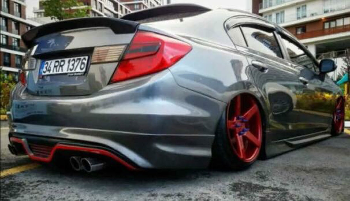 Honda Civic 2012-2016 Custom Difüzör