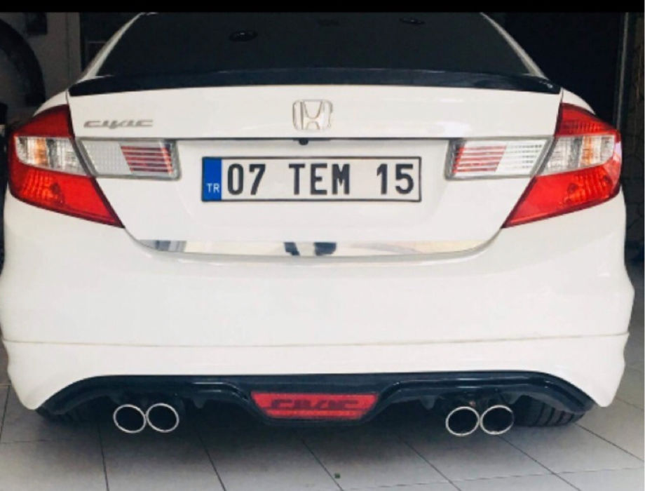 Honda Civic 2012-2016 Custom Difüzör