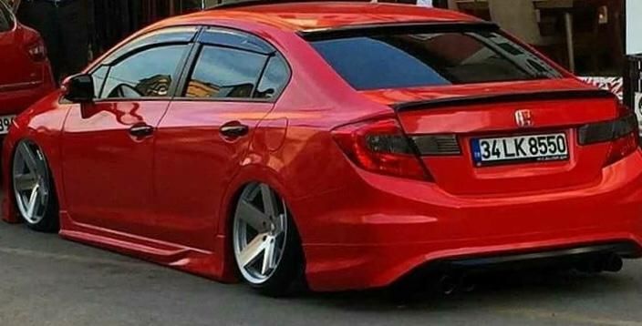 Honda Civic 2012-2016 FB7 Custom Yan Marşpiyel Takımı