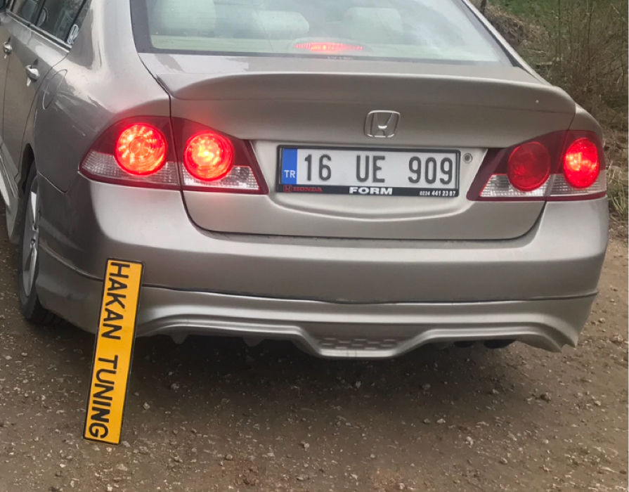 Honda Civic 2007-2012 FD6 Custom Difüzör