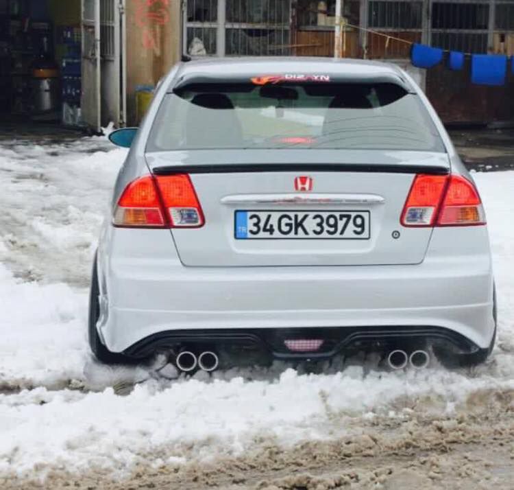 Honda Cıvıc Vtec 2 Arka Tampon Eki Custom Difüzör