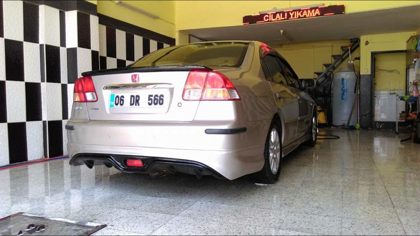 Honda Cıvıc Vtec 2 Arka Tampon Eki Custom Difüzör