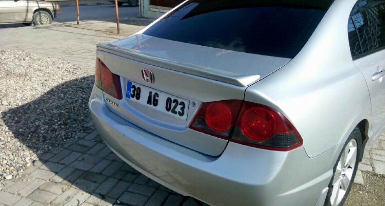 Honda Civic 2007-2012 FD6 Kasa Anatomik Spoiler