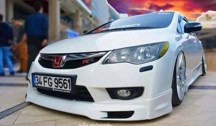 Honda Civic FD6 Mugen 2010 - 2011 Makyajlı Ön Tampon Ek (Plastik)