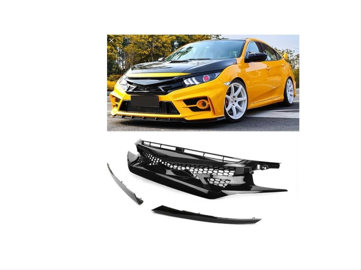 HONDA CIVIC FC5 2016-2020 IÇIN UYUMLU ÖN PANJUR JDM STIL