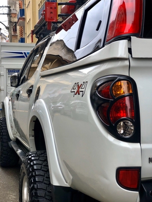 2008 -2014 MITSUBISHI L200 UYUMLU STOP CERCEVE KAPLAMA SIYAH