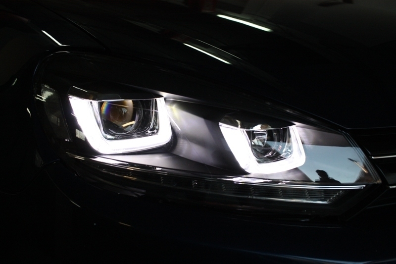 Volkswagen Golf 7 Ön Far Seti U Dizayn Crome (2013-2018)