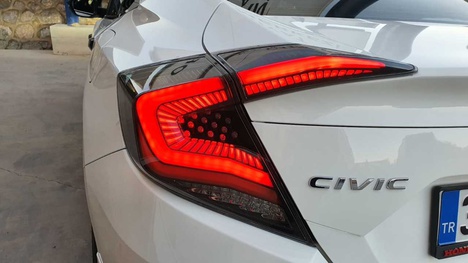 HONDA CIVIC FC5 2016-2020 OMURGA LED STOP TRANSPARAN