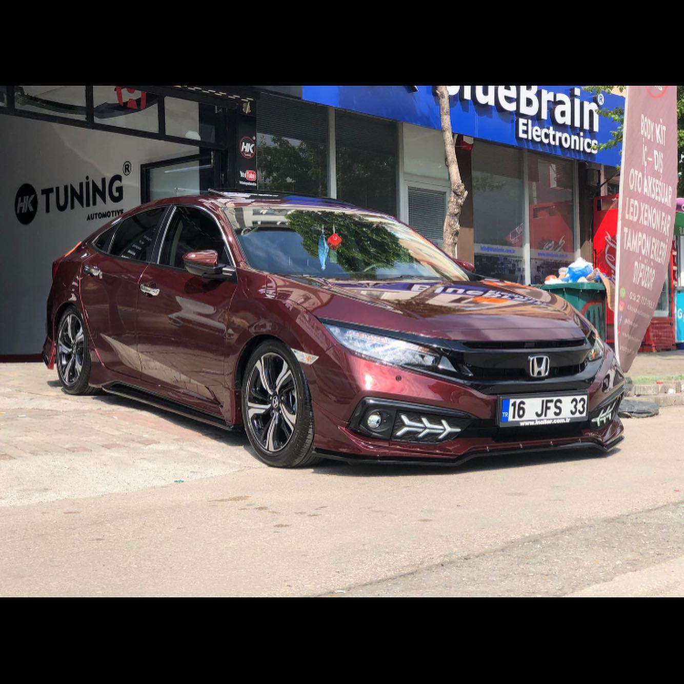 Honda Civic Fc5 2017-2020 Makyajlı Led Gündüz Sis Farı Takımı Y Desing Model Sinyalli