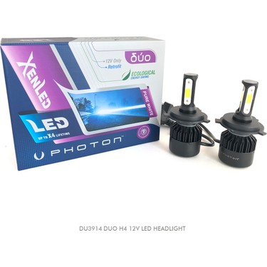 Photon H4 Photon Duo Led Xenon Şimşek Etkili Beyaz Zenon H4