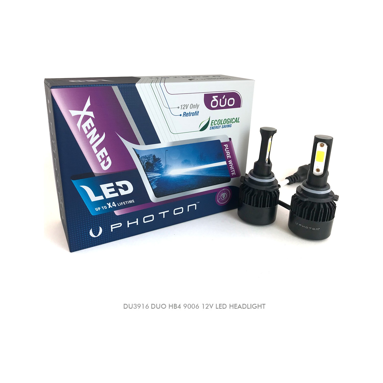 Photon Hb4 9006 Photon Duo Led Xenon Şimşek Etkili Beyaz Zenon 9006 Hb4
